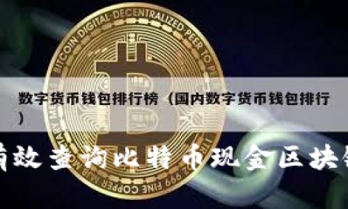 如何有效查询比特币现金区块链数据